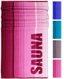 Lashuma Saunatuch XXL Handtuch Oslo Rosa-Rot Frottee Bild 2