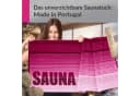Lashuma Saunatuch XXL Handtuch Oslo Rosa-Rot Frottee Bild 5