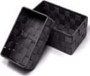 Lashuma Aufbewahrungskorb Set 2 St Grau Metall Textil Bild 2