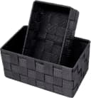 Lashuma Aufbewahrungskorb Set 2 St Grau Metall Textil Bild 4