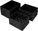 Lashuma Aufbewahrungskorb Set 3 St Schwarz Geflochten Bild 2