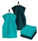Lashuma Gästetuch-Set 4-tlg. Frottee 100% Baumwolle Grün 30x50 cm Bild 1