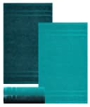 Lashuma Gästetuch-Set 4-tlg. Frottee 100% Baumwolle Grün 30x50 cm Bild 5