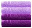 Lashuma Handtuch Set London Frottee 4-tlg. Lila 30x50 cm Bild 2