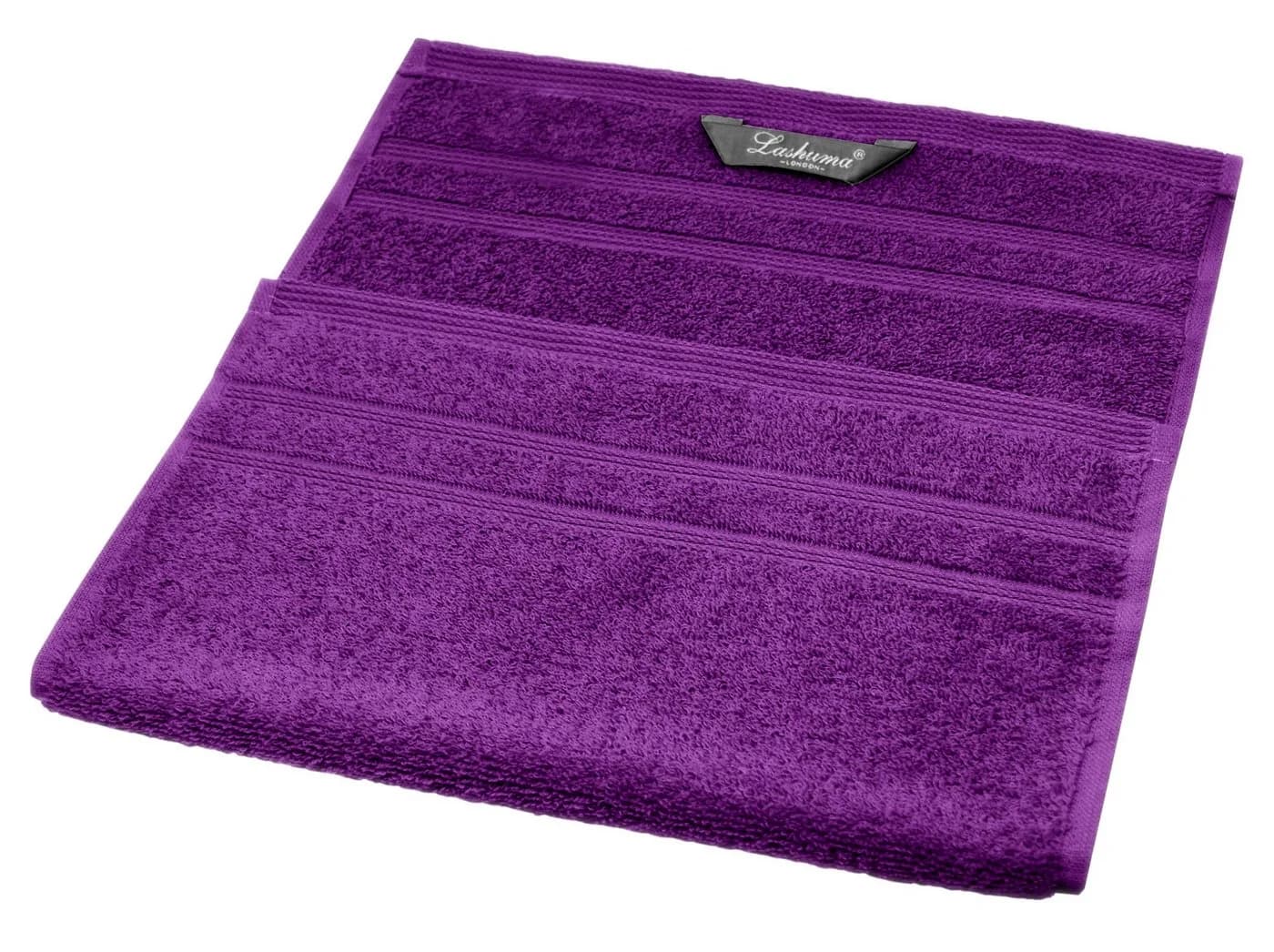 Lashuma Handtuch Set London Frottee 4-tlg. Lila 30x50 cm - Bild 3