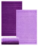 Lashuma Handtuch Set London Frottee 4-tlg. Lila 30x50 cm Bild 5