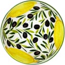 Lashuma Salatschüssel Zitrone Olive Keramik Handbemalt Bild 1