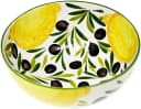 Lashuma Salatschüssel Zitrone Olive Keramik Handbemalt Bild 5