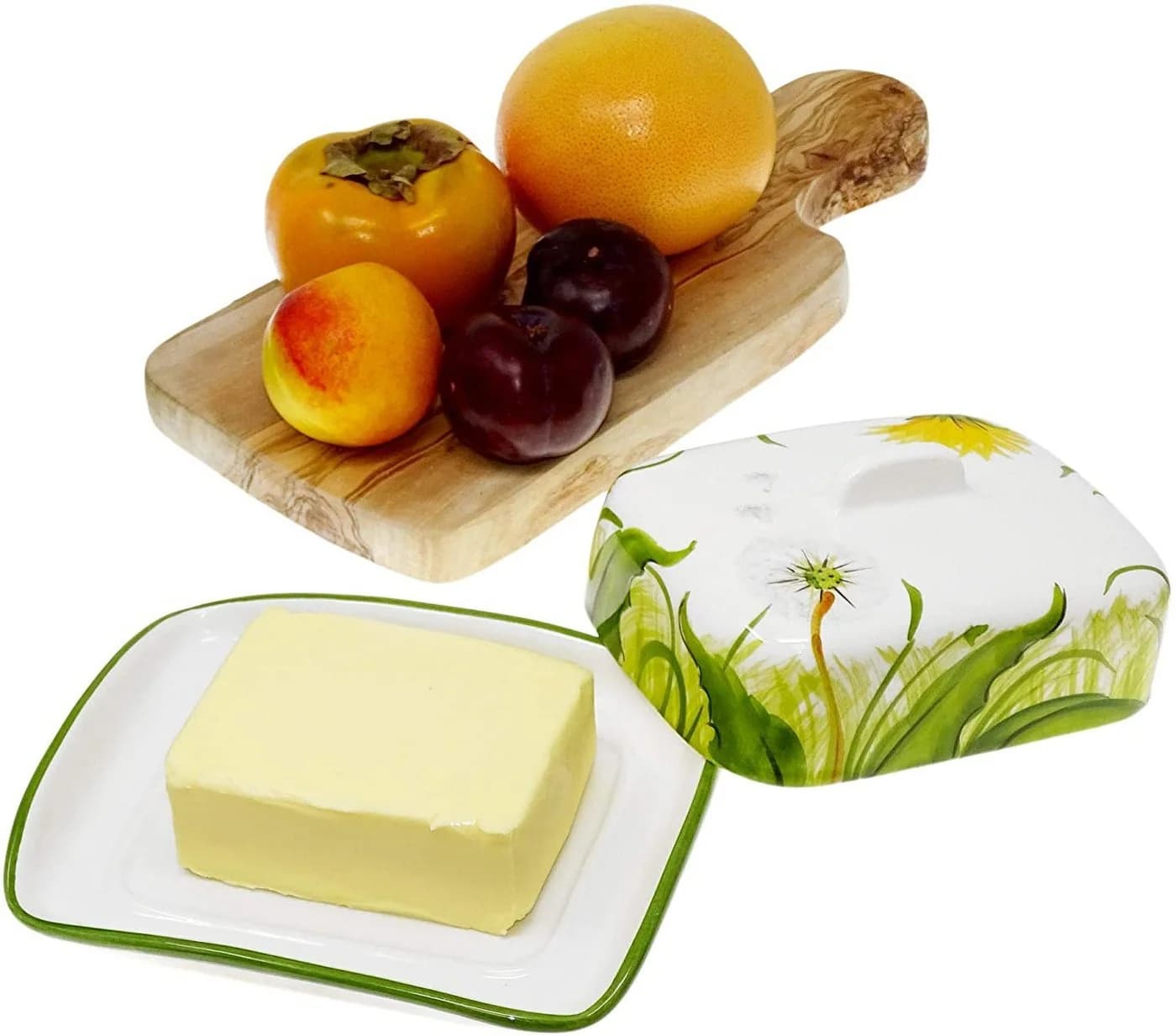 Lashuma Butterdose Pusteblume Keramik Weiß Handgefertigt - Bild 4