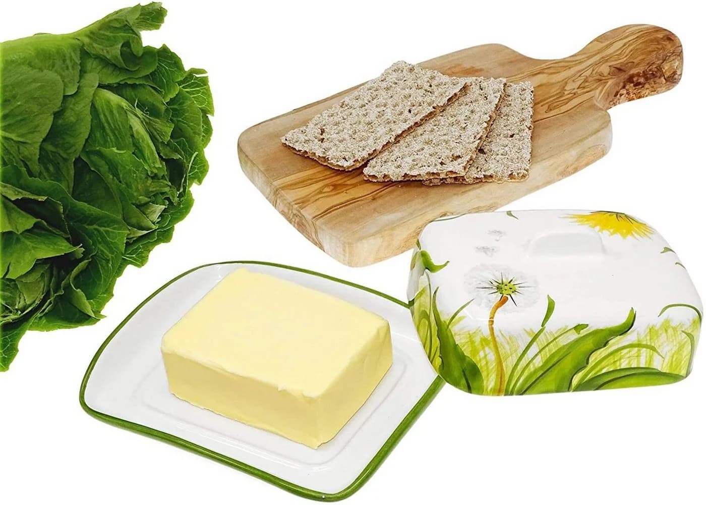 Lashuma Butterdose Pusteblume Keramik Weiß Handgefertigt - Bild 5