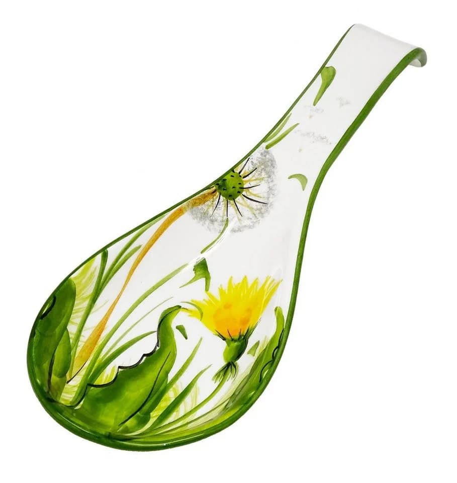Lashuma Löffelhalter Keramik Pusteblumen-Motiv Weiß - Bild 2