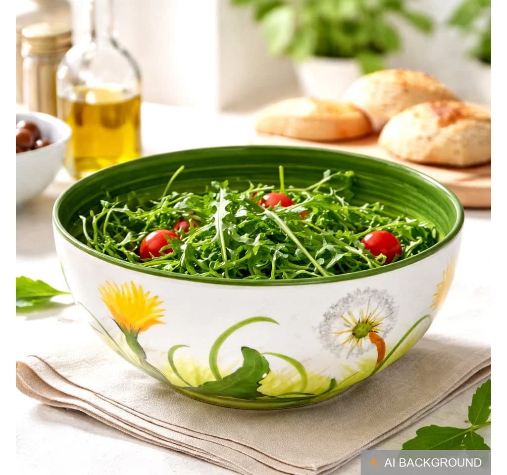 Lashuma Salatschüssel Pusteblume Keramik 22 cm Ø - Bild 4