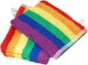 Lashuma Waschhandschuh Regenbogen Set 4er bunte Frottee Waschlappen 15x21 cm Bild 3