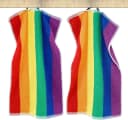 Lashuma Gästehandtücher Regenbogen Frottee 2er-Set 30x50 cm Bild 1