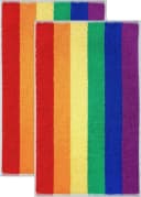 Lashuma Gästehandtücher Regenbogen Frottee 2er-Set 30x50 cm Bild 2