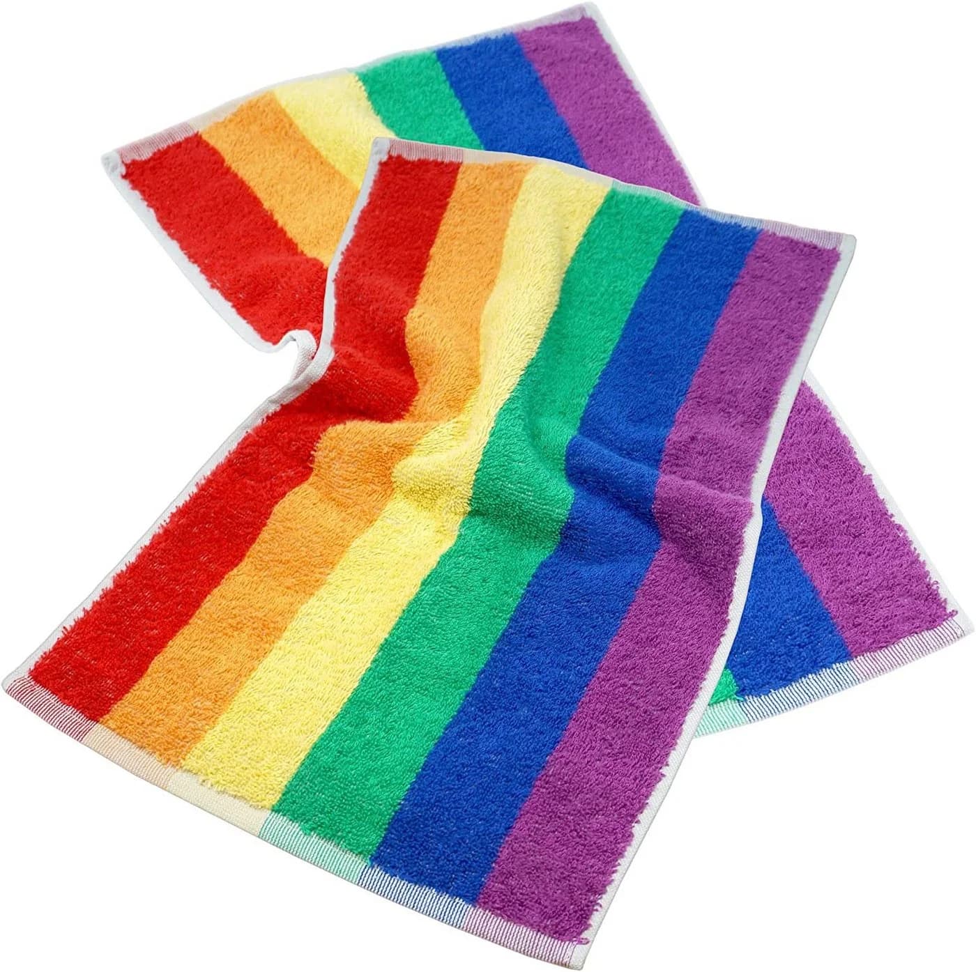Lashuma Gästehandtücher Regenbogen Frottee 2er-Set 30x50 cm - Bild 5