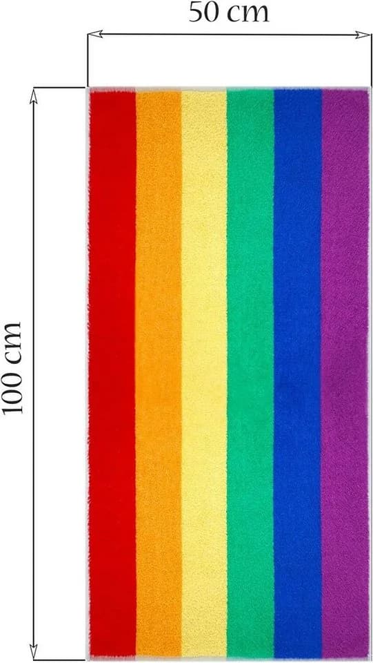 Lashuma Handtücher Regenbogen Frottee 2er Set Bunt 50x100 cm - Bild 4