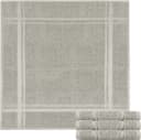 Lashuma Geschirrtuch Set 4-tlg. Frottee 100% Baumwolle Grau Bild 2