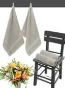 Lashuma Geschirrtuch Set 4-tlg. Frottee 100% Baumwolle Grau Bild 3