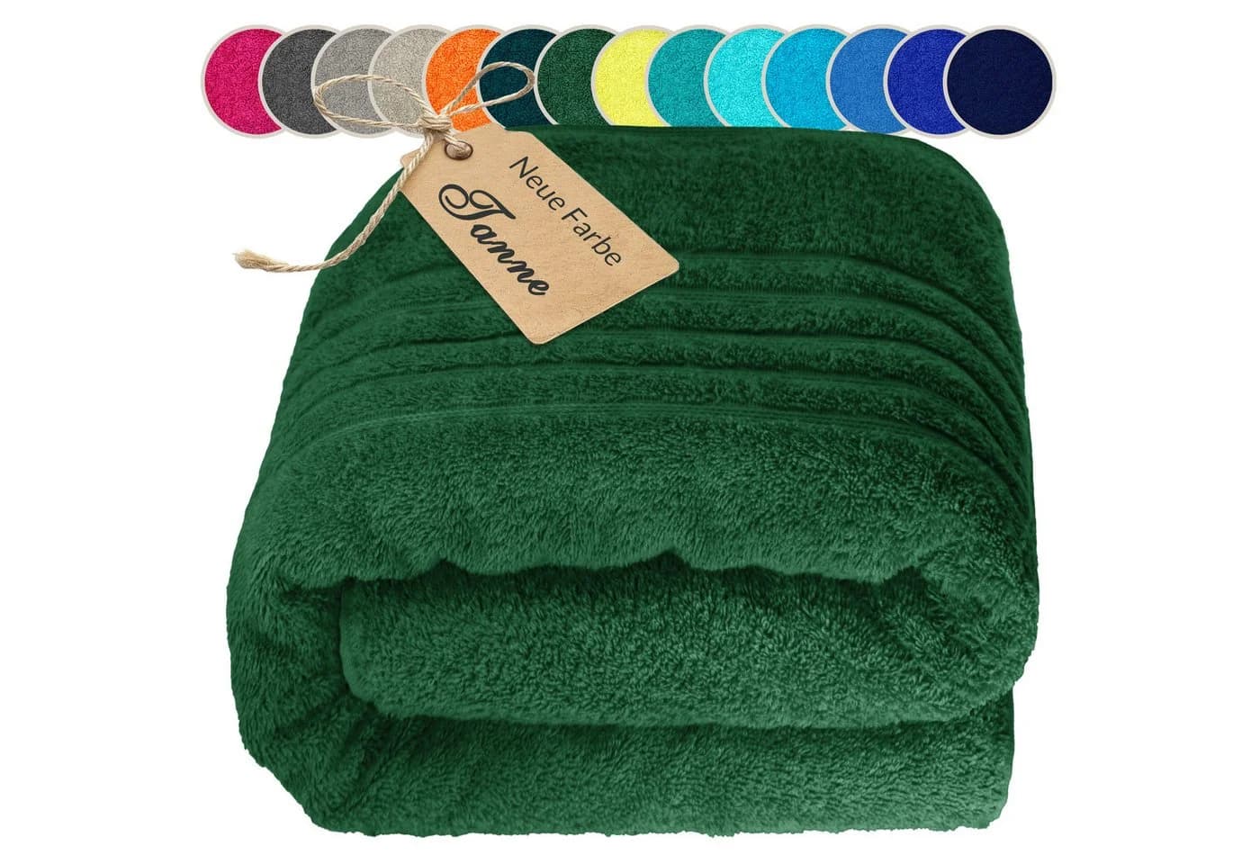 Lashuma Saunatuch XXL Handtuch London Frottee Blau - Bild 2