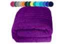 Lashuma Saunatuch XXL 100x200 cm Aubergine Lila Frottee Bild 2