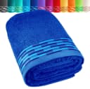 Lashuma Strandtuch 90x180 cm 100% Baumwolle Frottee Blau Bild 2