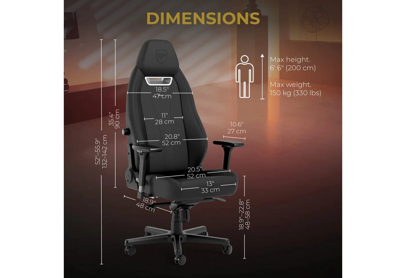 Noblechairs LEGEND Gaming Stuhl Black Edition - Bild 3