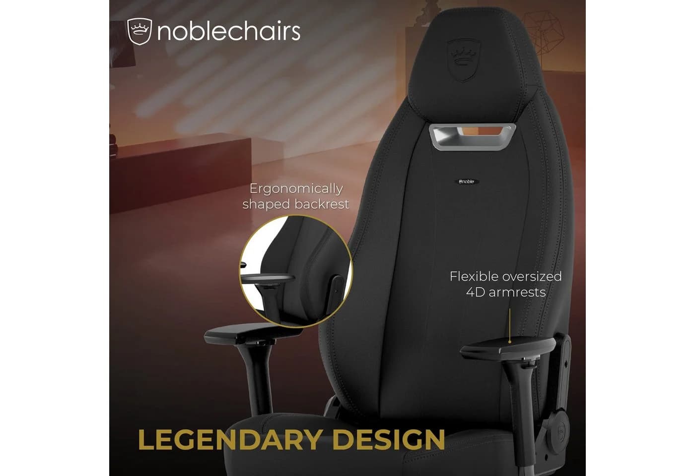 Noblechairs LEGEND Gaming Stuhl Black Edition - Bild 4