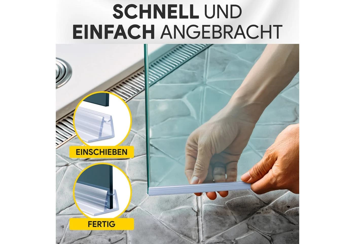 tktrading24 Duschdichtung PVC Ersatzdichtung Duschkabine TYP-4 - Bild 5