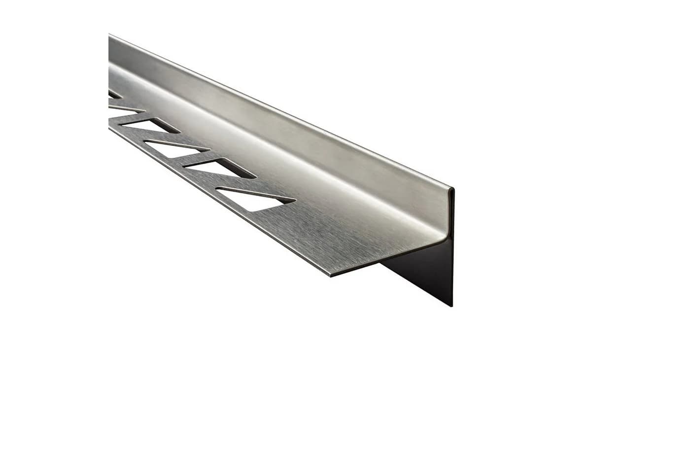 Edelstahl Keilprofil gebürstet 12mm V2A Gefälleprofil Dusche - Bild 2