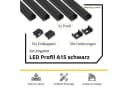 tktrading24 LED-Stripe-Profil A15 Schwarz 5x 2m inkl. Zubehör Bild 1