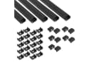 tktrading24 LED-Stripe-Profil A15 Schwarz 5x 2m inkl. Zubehör Bild 2