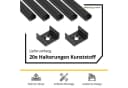 tktrading24 LED-Stripe-Profil A15 Schwarz 5x 2m inkl. Zubehör Bild 4