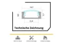 tktrading24 LED-Stripe-Profil A15 Aluprofil Weiß mit Abdeckung Bild 1