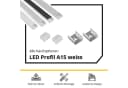tktrading24 LED-Stripe-Profil A15 Aluprofil Weiß mit Abdeckung Bild 3