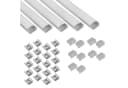 tktrading24 LED-Stripe-Profil 5x A15 LED Profil 2m Silber inkl. Abdeckung, Halter & Endkappen Bild 2
