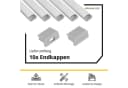 tktrading24 LED-Stripe-Profil 5x A15 LED Profil 2m Silber inkl. Abdeckung, Halter & Endkappen Bild 3
