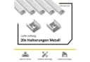 tktrading24 LED-Stripe-Profil 5x A15 LED Profil 2m Silber inkl. Abdeckung, Halter & Endkappen Bild 4