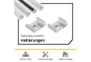 tktrading24 LED-Stripe-Profil A19 90° Eckprofil Weiss Aluminium Bild 4