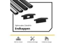 tktrading24 LED-Stripe-Profil A25 Schwarz mit Abdeckung - Premium Einbauprofil Bild 4