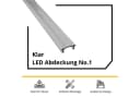 tktrading24 LED-Stripe-Profil Abdeckung No.1 Klar 2m Bild 1
