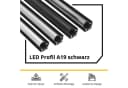 tktrading24 LED-Stripe-Profil A19 Schwarz mit Abdeckung - Premium Eckprofil 90° Bild 5