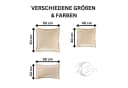MOON Heimtextilien Kissenhülle 2er Pack Samt Optik Natur Bild 4