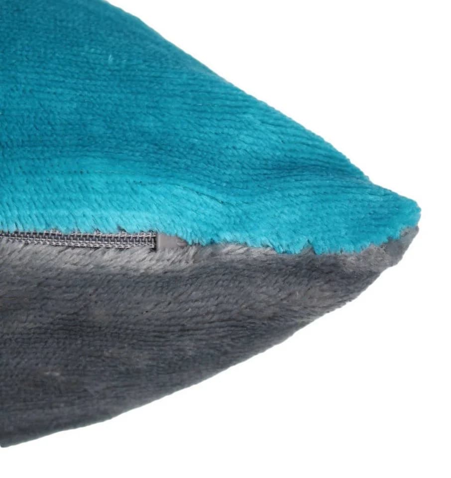 MOON Heimtextilien Kissenbezug Pack Cashmere Touch Winter Wendekissenhülle Plüsch Anthrazit/Petrol - Bild 3