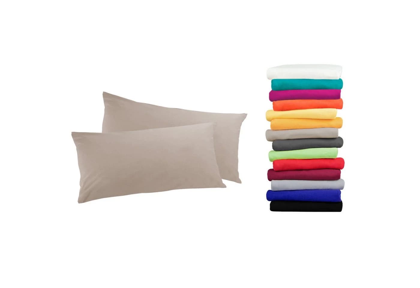 MOON Heimtextilien Kissenbezug 2er Pack MOON-Luxury Linon 100% Baumwolle, Linon - Bild 2