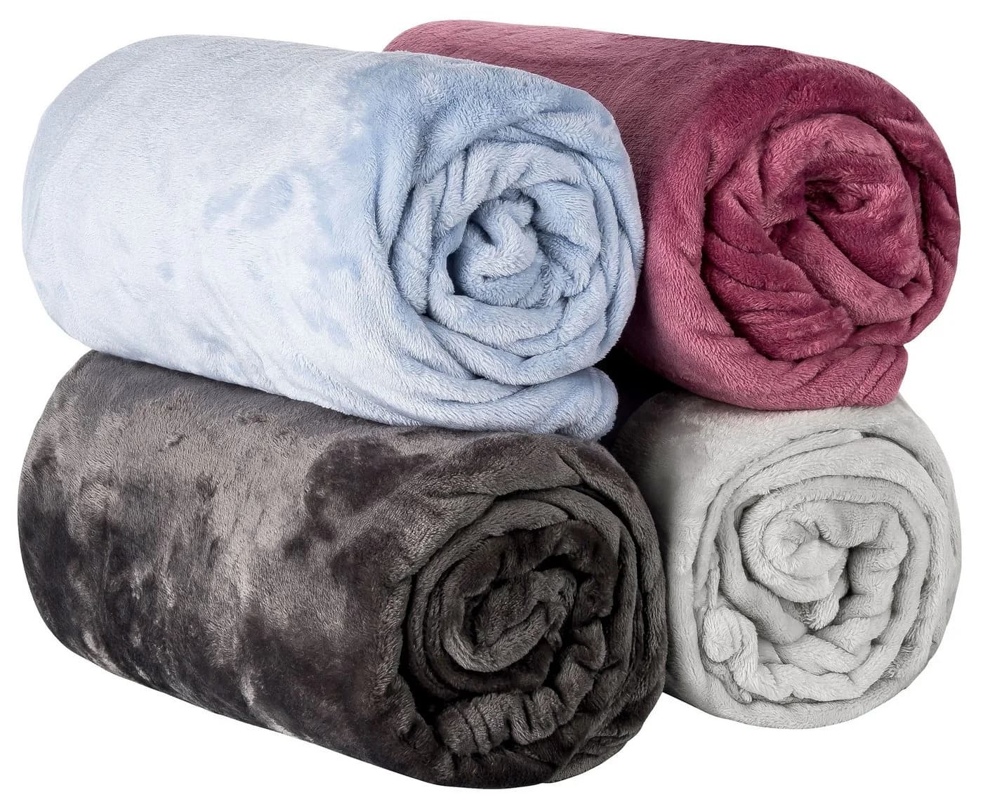 MOON Heimtextilien Wohndecke Cashmere Touch Kuscheldecke Blau Uni