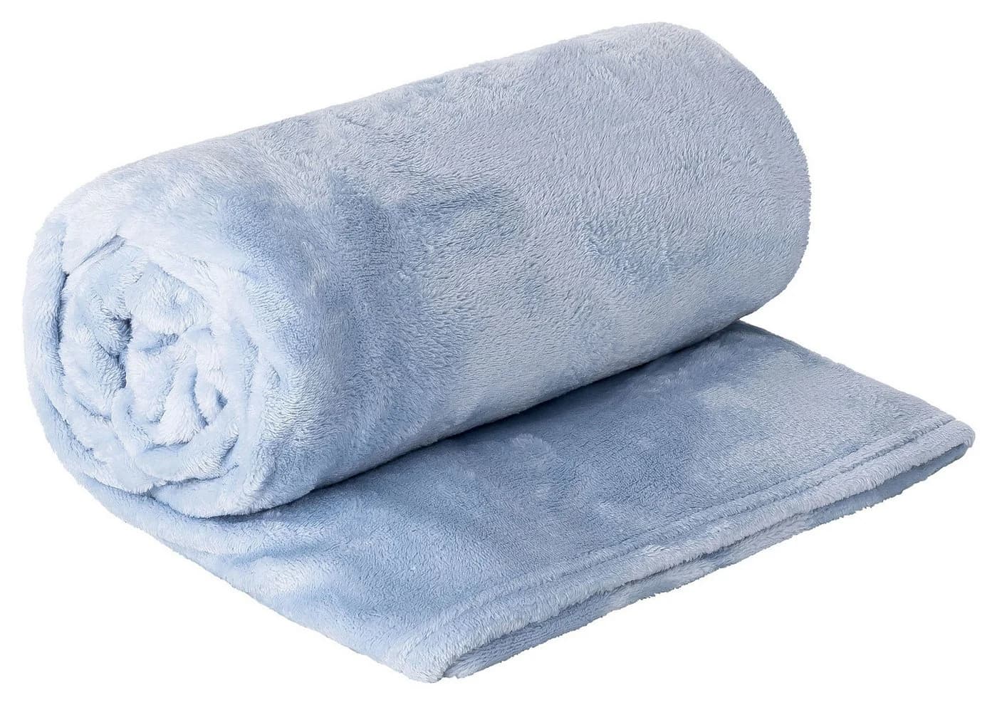 MOON Heimtextilien Wohndecke Cashmere Touch Kuscheldecke Blau Uni - Bild 2
