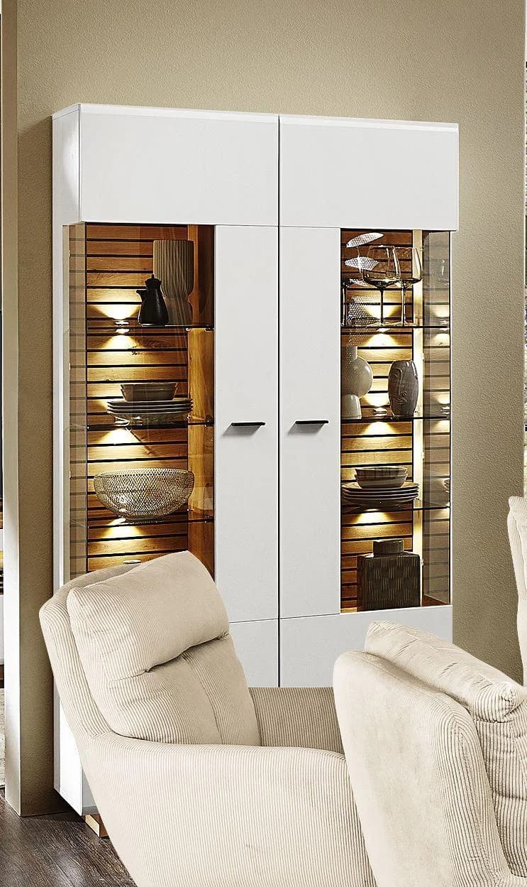 Vitrine Harper Wentworth Artisan Eiche Dekor