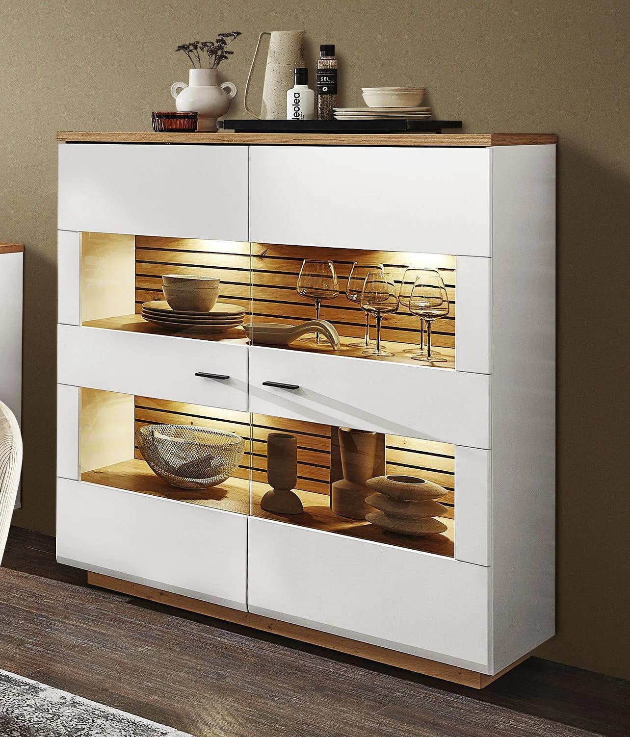 Highboard Harper Wentworth Artisan Eiche Dekor