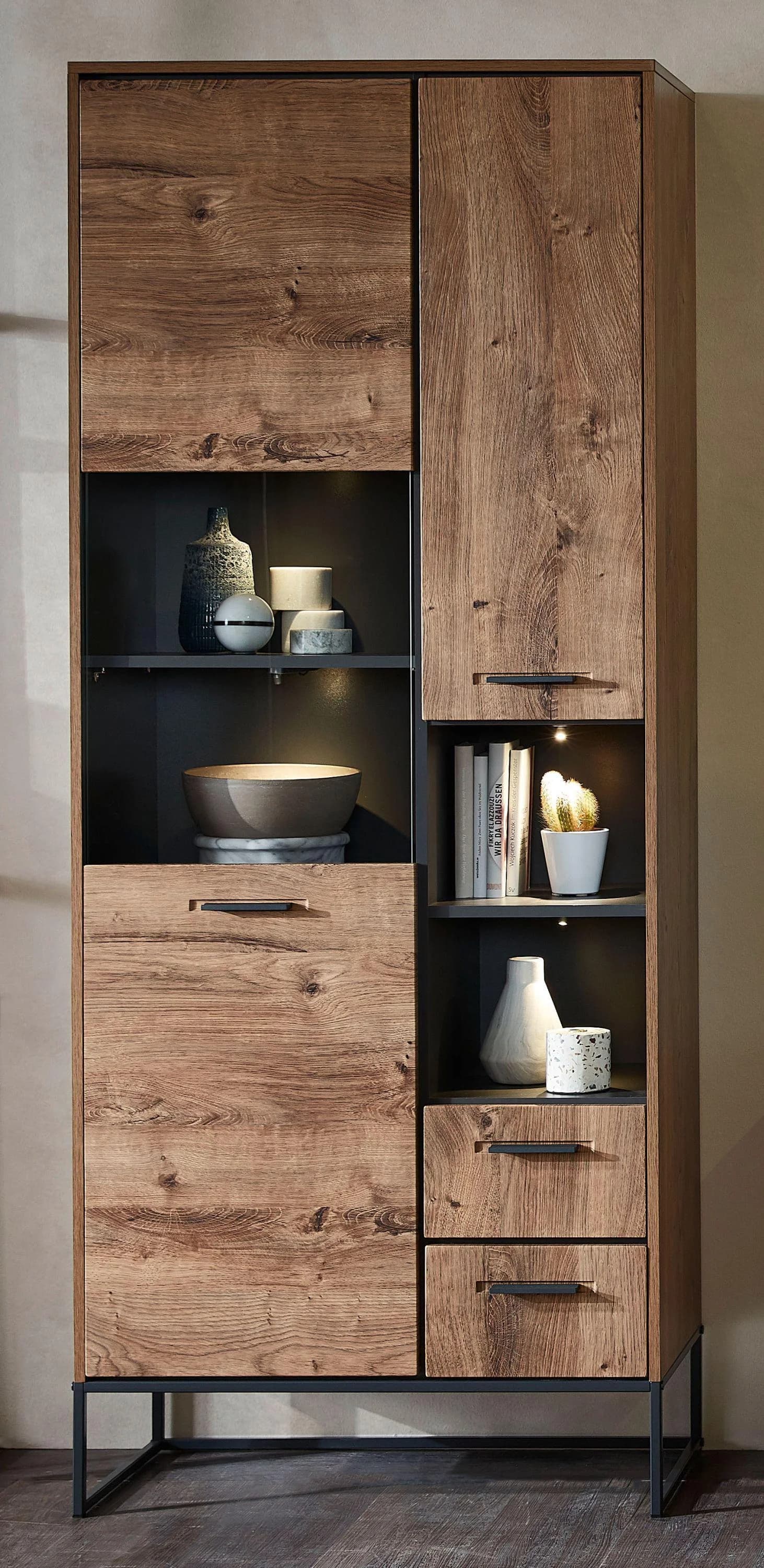Vitrine HARPER WAKEFIELD Haveleiche Cognac